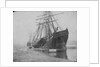 Stern views of the 'Mary of St Ives' and the 'Liberty of Teignmouth' dried out at Swansea. Inversed digital file to create b&w positive by Calvert Richard Jones