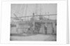 The quarterdeck and poop deck of the 80-gun three-decker HMS 'Superb' (1842). Inversed digital file to create b&w positive by William Henry Fox Talbot; Nicolaas Henneman