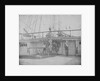 The quarterdeck and poop deck of the 80-gun three-decker HMS 'Superb' (1842). Inversed digital file to create b&w positive by William Henry Fox Talbot; Nicolaas Henneman