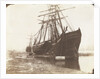 Stern views of the Mary of St Ives and the Liberty of Teignmouth dried out at Swansea by Calvert Richard Jones