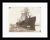 Stern views of the Mary of St Ives and the Liberty of Teignmouth dried out at Swansea by Calvert Richard Jones