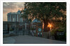 Sunset at the Royal Observatory Greenwich towards courtyard & Flamsteed House by National Maritime Museum