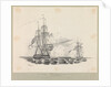 HMS 'Hyperion' Capt Cunby. Capture of the Rattlesnake after a chase of 48 hours by Midshipman Charles W. Browne