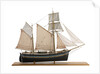 Model of East coast Billyboy ‘Blue Jacket' Built in 1860. Starboard broadside by Alistair Brown