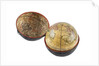 Terrestrial and celestial pocket globe, in case by Unknown