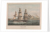 HMS 'Indus' (Captn. Sir I. Stirling C.B.) leaving the Bay of Naples 13th June 1843 by Charles Frederick de Brocktorff