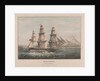 HMS 'Indus' (Captn. Sir I. Stirling C.B.) leaving the Bay of Naples 13th June 1843 by Charles Frederick de Brocktorff