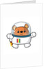 Space Ted in his space suit with jetpack ignited by Anonymous