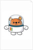 Space Ted in his space suit feeling unsure by Anonymous