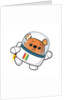 Unhappy space Ted in his space suit with jetpack ignited by Anonymous