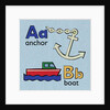 Anchor and boat children graphic by Anonymous