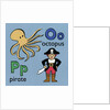 Octopus and pirate children graphic by Anonymous