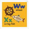 Wheel and x-ray fish children graphic by Anonymous