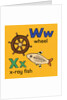 Wheel and x-ray fish children graphic by Anonymous