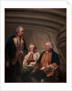 Vice-Admiral Sir Samuel Cornish, Captain Richard Kempenfelt and Thomas Parry by Tilly Kettle