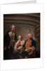 Vice-Admiral Sir Samuel Cornish, Captain Richard Kempenfelt and Thomas Parry by Tilly Kettle