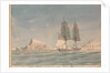 HM Brig Wizard off the island of Maritimo (western Sicily) by Unknown