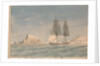 HM Brig Wizard off the island of Maritimo (western Sicily) by Unknown