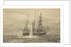 Merope in action with a U Boat by William Lionel Wyllie