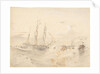 HMS Rattlesnake running through the coral barrier on the Louisiade Archipelago, 1849 by 
