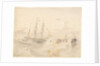 HMS Rattlesnake running through the coral barrier on the Louisiade Archipelago, 1849 by 