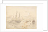 HMS Rattlesnake running through the coral barrier on the Louisiade Archipelago, 1849 by 