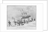 The frigate 'Proserpine', lost March 1799 off Newark Island in the Elbe by John Thomas Serres