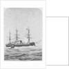 HMS 'Monarch' (1868) under way by W. Spalding