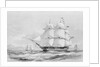 H.M.S. Collingwood 80 Guns (before letters) by John H Vernon