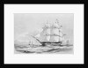 H.M.S. Collingwood 80 Guns (before letters) by John H Vernon