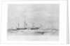 Penninsular and Oriental Steam Navigation Company's steam ships at sea. 'Oriental',  'Montrose' and 'Great Liverpool' by unknown