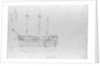 A sketch of HMS 'Camperdown' by Robert Strickland Thomas