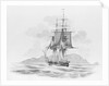 'The Rover' (?) stern on, at sea by unknown