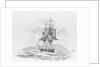 'The Rover' (?) stern on, at sea by unknown