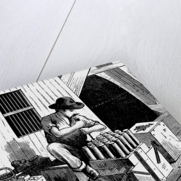 Blowing up Flood Rock, 1885 by Anonymous