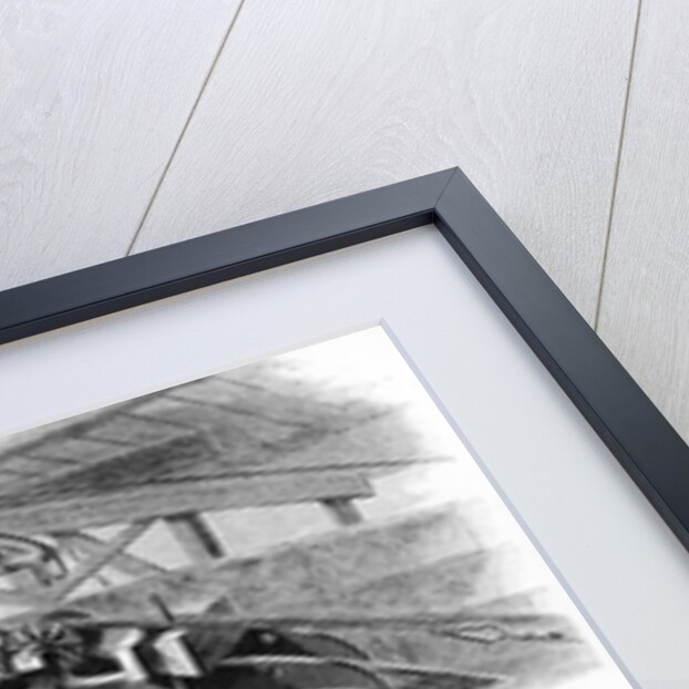 Construction of the Brooklyn Suspension Bridge, New York, USA, 1880 by Unknown