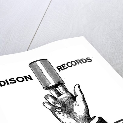 Advertisement for Edison phonograph cylinder recordings, 1900 by Unknown