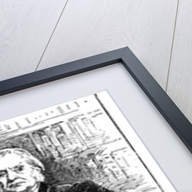 Thomas Henry Huxley, British biologist, at his desk, c1880 by Unknown