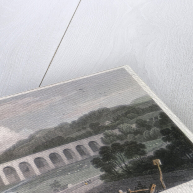 Chirk Aqueduct on the Ellesmere Canal, c1829 by Thomas Barber