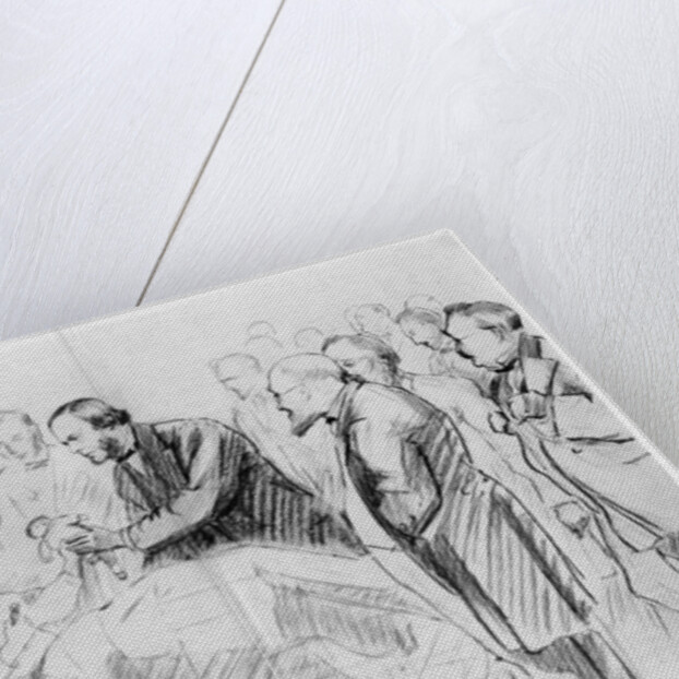 Joseph Lister, English surgeon, on his ward round in Glasgow Royal Infirmary, c1867 (1927) by Unknown