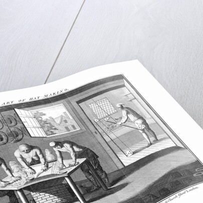 Making beaver hats, 1750 by Unknown