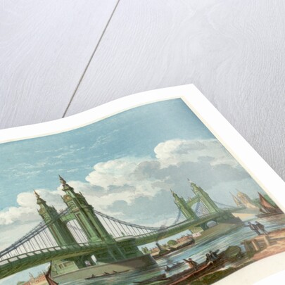 Chelsea Bridge, London, 1858 by Unknown