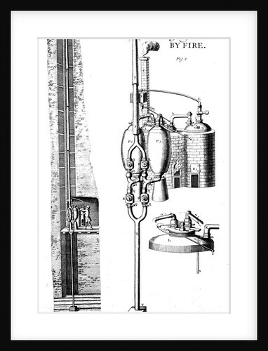 Thomas Savery's steam pump or 'the miner's friend', 1702 (1726) by Unknown
