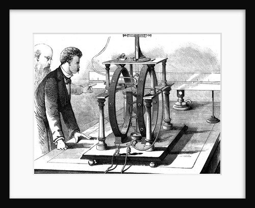 Thomas Edison's improved form of JW Trowbridge's electric dynamometer, 1879 by Unknown