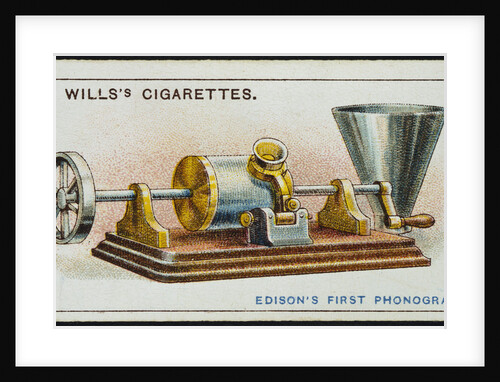 Thomas Alva Edison's first Phonograph, 1878 (1915) by Unknown