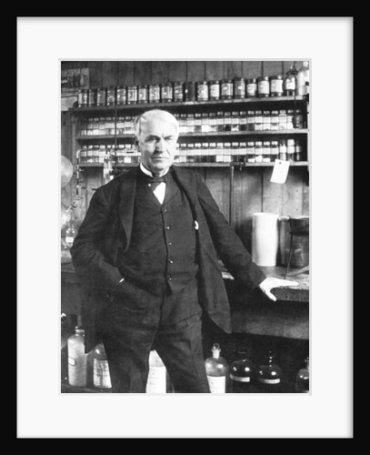 Thomas Alva Edison at Menlo Park, late 1880s by Anonymous