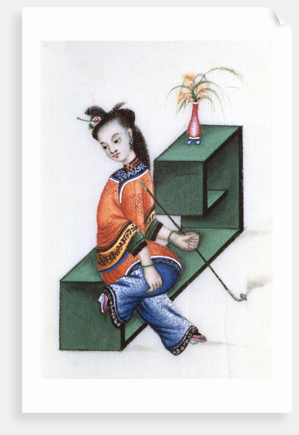 Smoking opium, mid 19th century by Anonymous