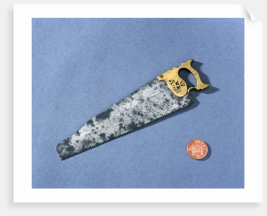Model of a joiner's hand saw, c1816 by Unknown