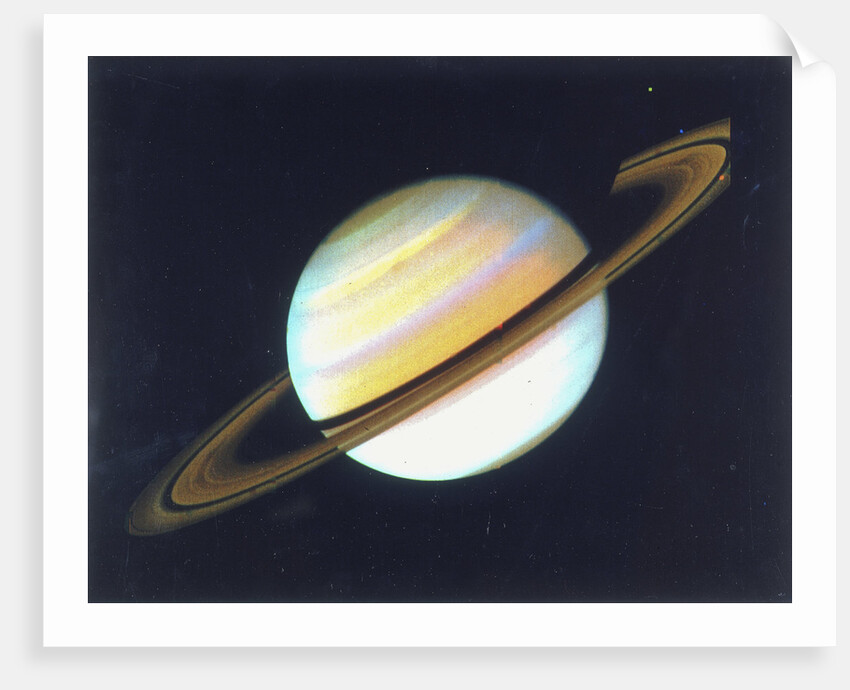 Colour-enhanced view of Saturn, 1980 by Unknown