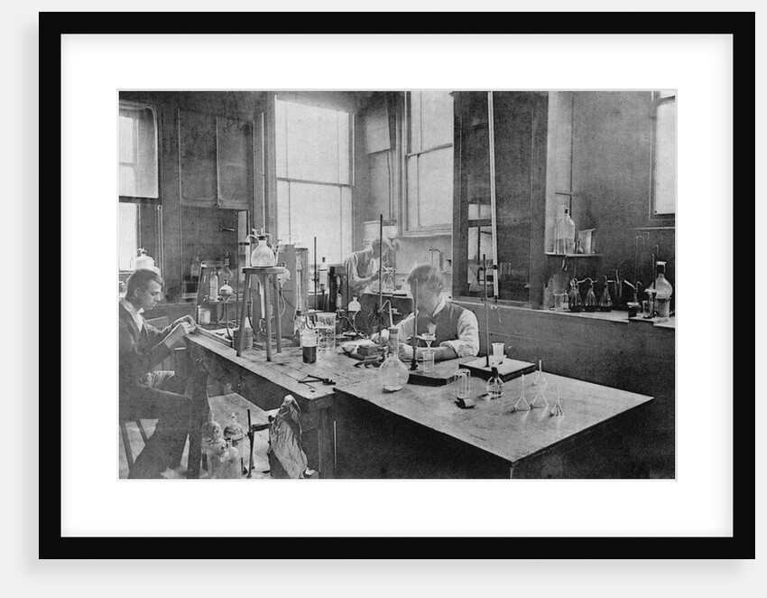 Industrial laboratory at Thomas Firth & Son's Norfolk Works, Sheffield, c1900 by Unknown